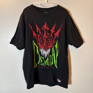 WWE Finn Balor Demon Resurrection T-Shirt Mens Large Black 2018 Authentic Wear